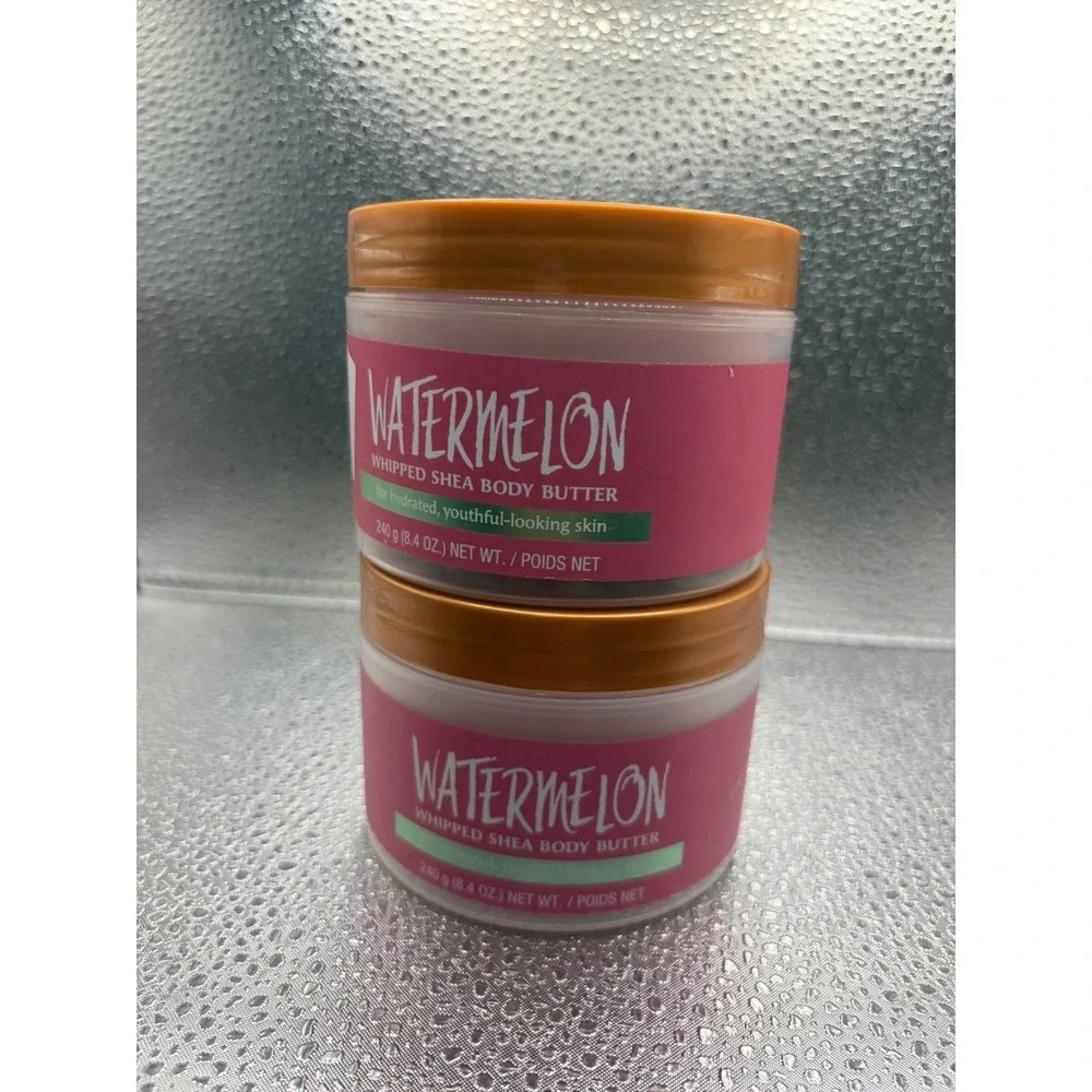 2 Pack Tree Hut Watermelon Whipped Shea Body Butter, 8.4 oz Hydration